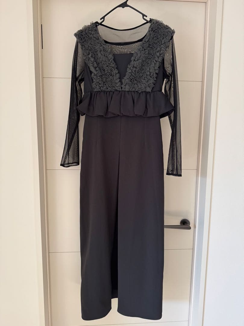 niana チュールフリルペプラムドレス オケージョンドレス