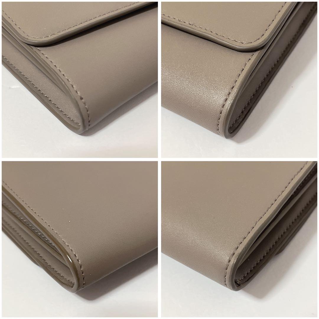 未使用級✨フルラ　Meti ショルダーバッグ　ウォレットショルダー　現行ロゴ　灰