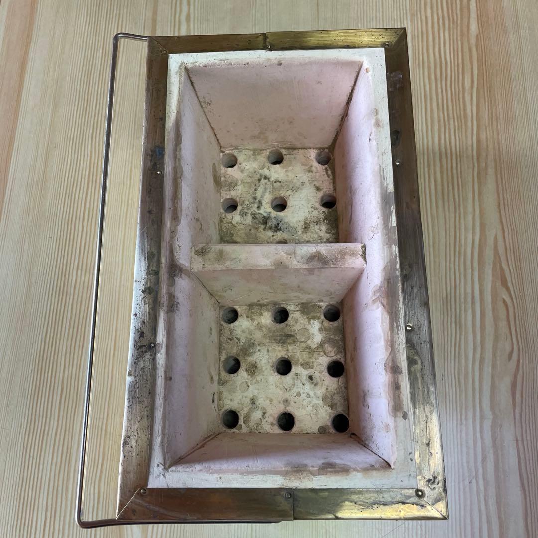 陶器長角型七輪　調理用コンロ