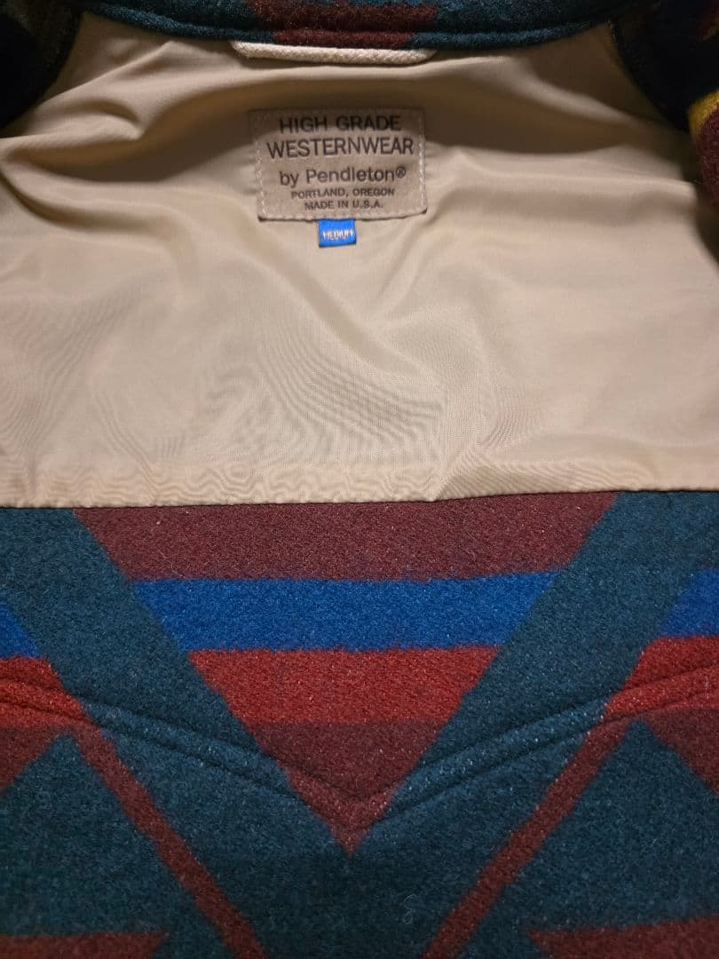 希少　状態良　80s pendleton ウールコート　ヴィンテージ　M