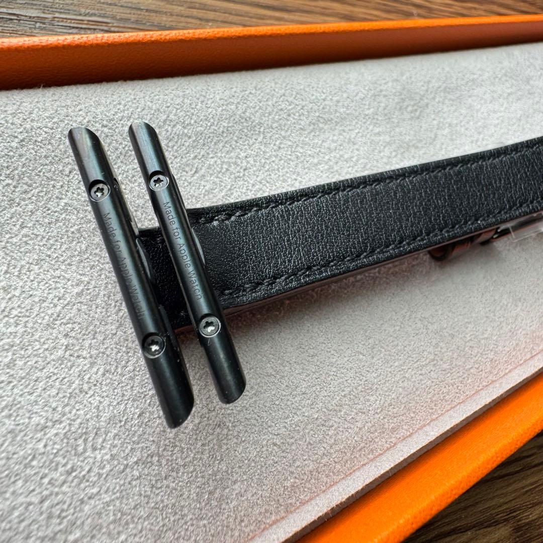 2360 Apple Watch エルメス　ブラック　ドゥブルトゥール　二重