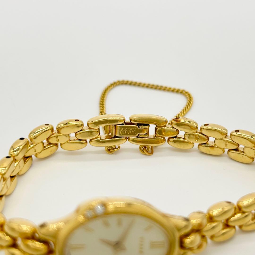 SEIKO TISSE ダイヤ 3P 1F20-5030 クォーツ 腕時計