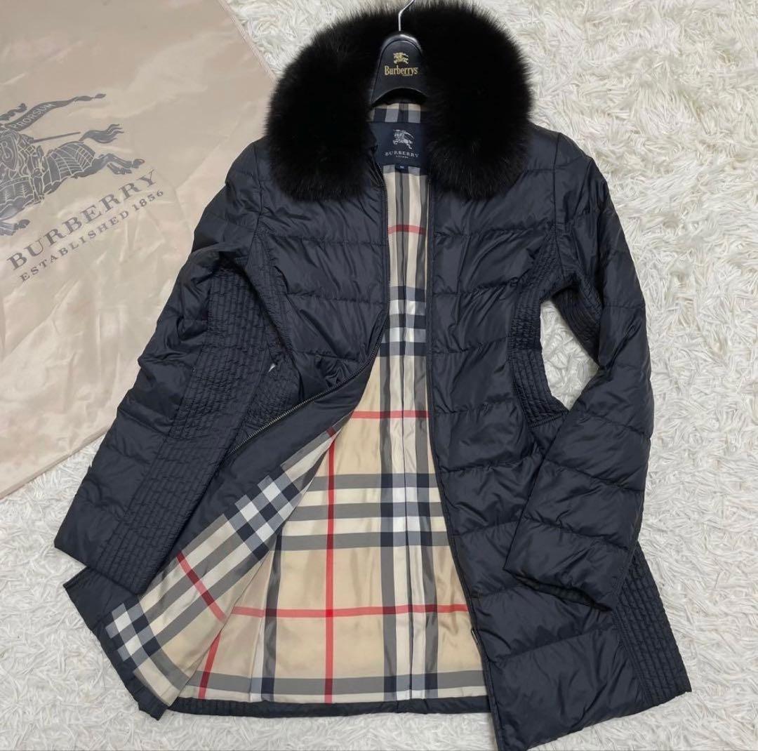 バーバリーロンドン トレンチコート ダウンライナー 4way フォックスファー