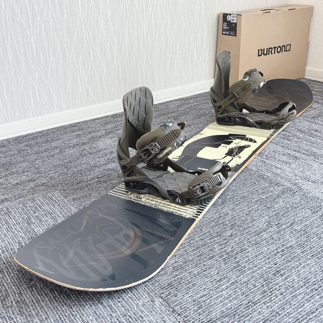 85超豪華❗️サロモン/THE VILLAINメンズスノーボードセット★155cm