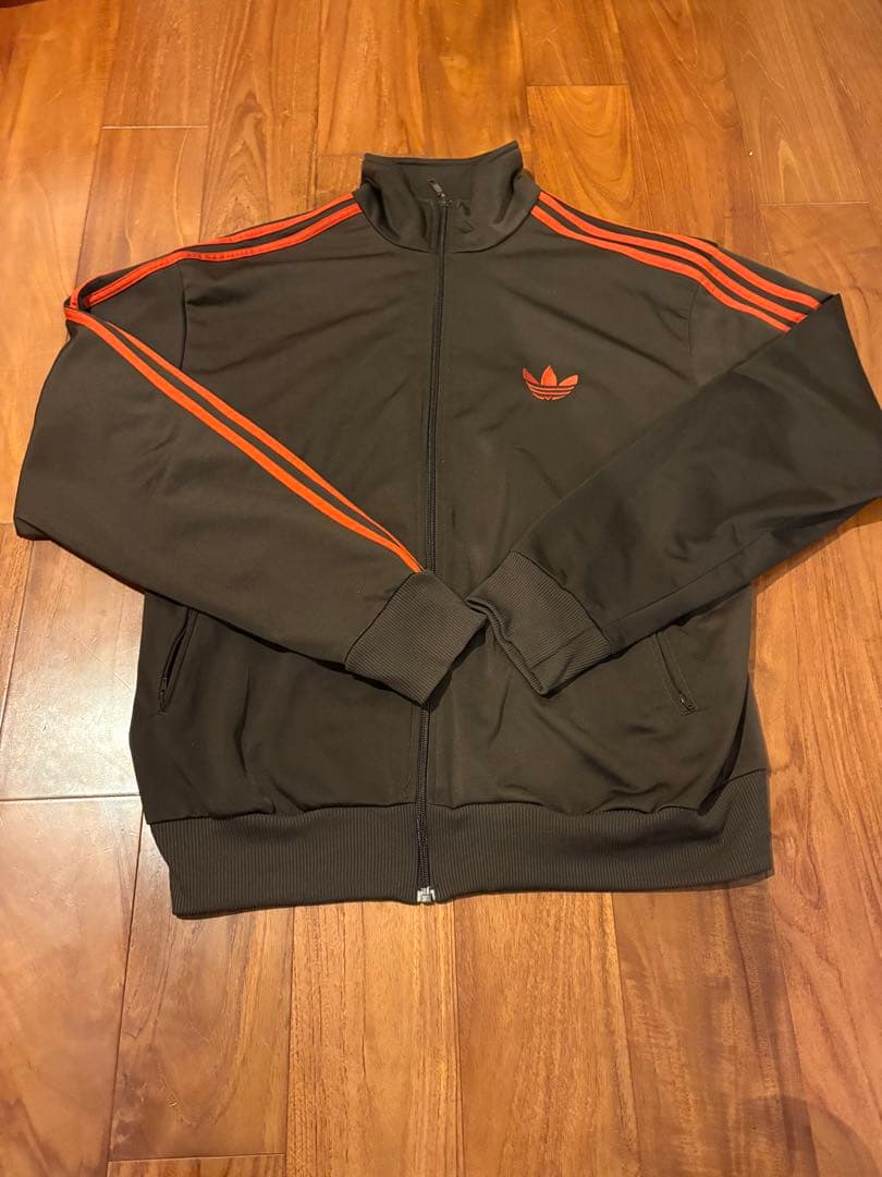 美品 adidas トラックジャケット ブラウン 90s 00s