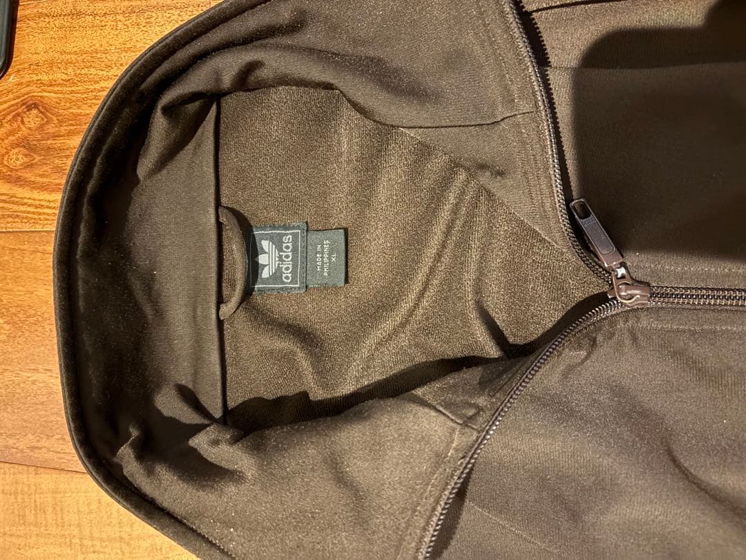美品 adidas トラックジャケット ブラウン 90s 00s