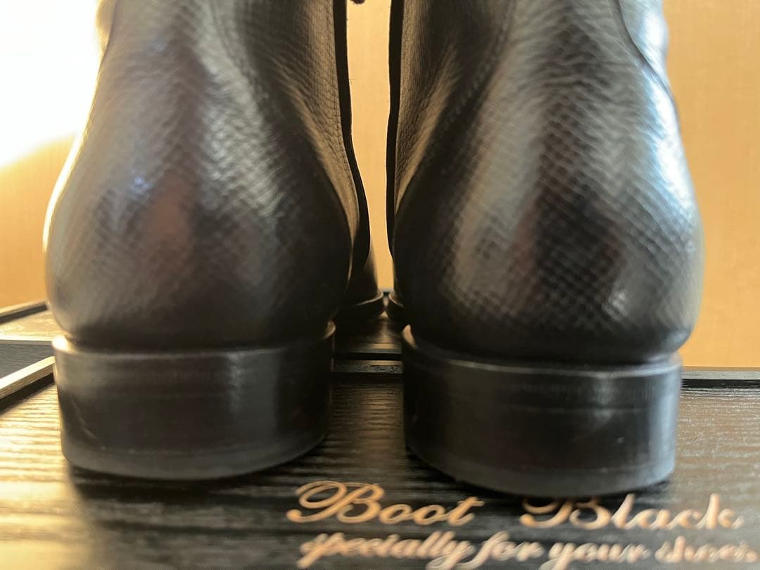 F.LLI Giacometti サイドジップブーツ グレインレザー 40