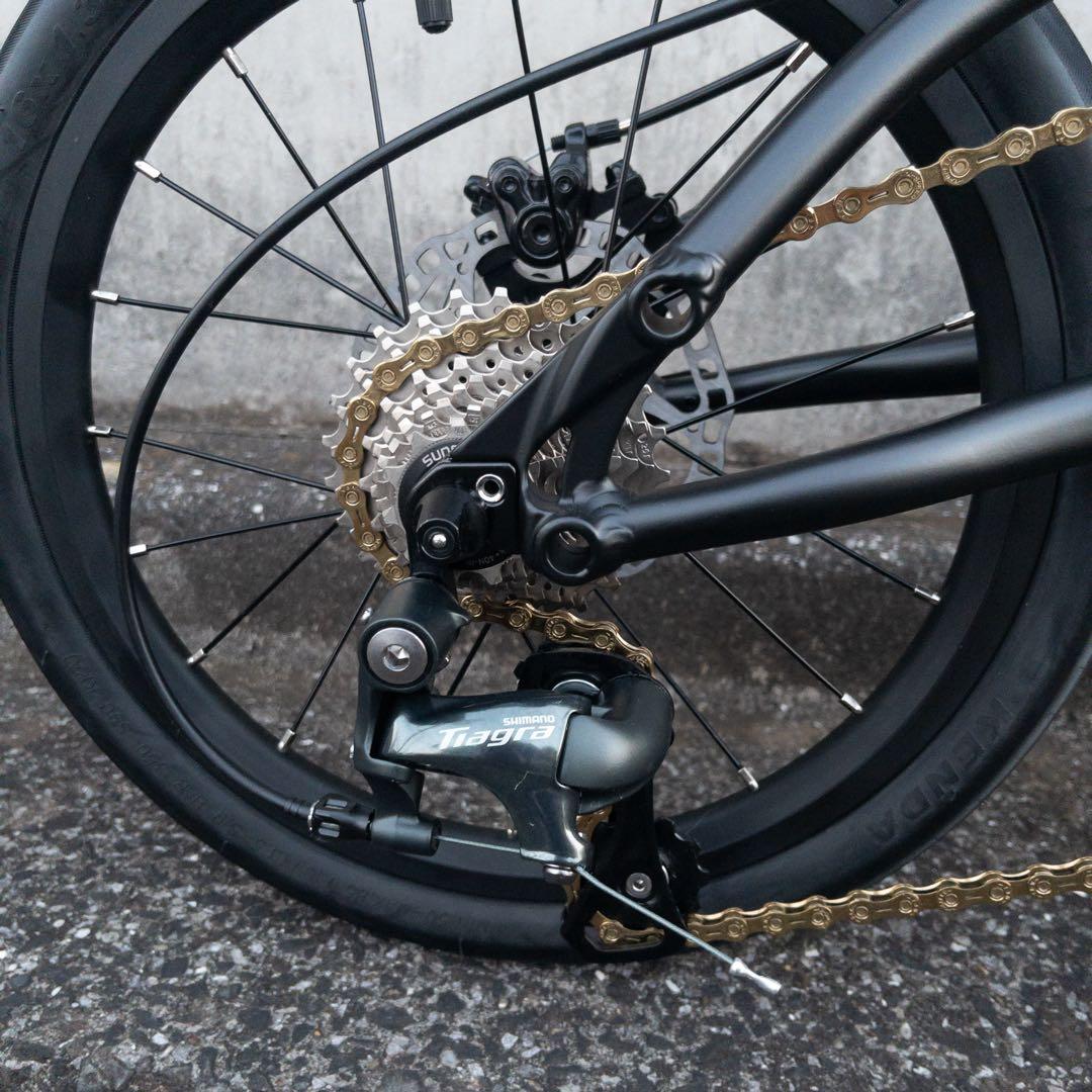 K3 PLUS★超軽量★折り畳み 自転車 Tiagra 10速 マットブラック