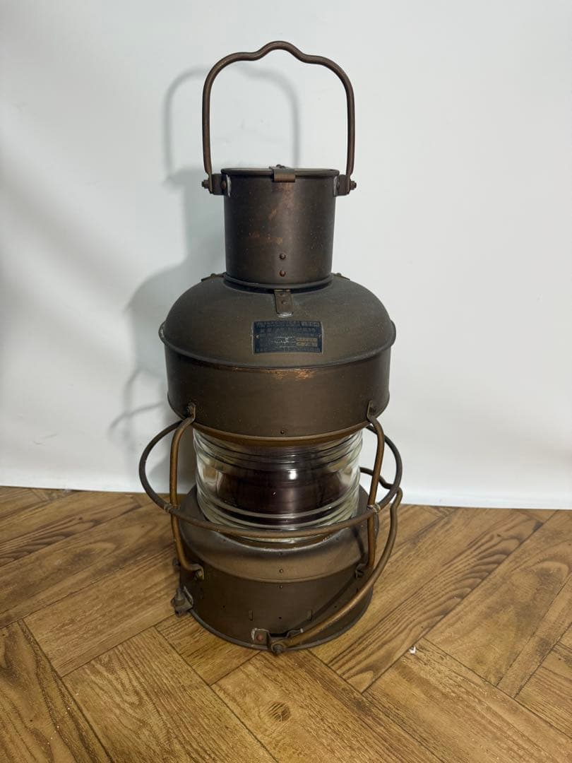◆美品◆レトロカンテラ◆日本船燈株式会社◆紅燈油用日船式第3号◆船舶用◆ランプ◆