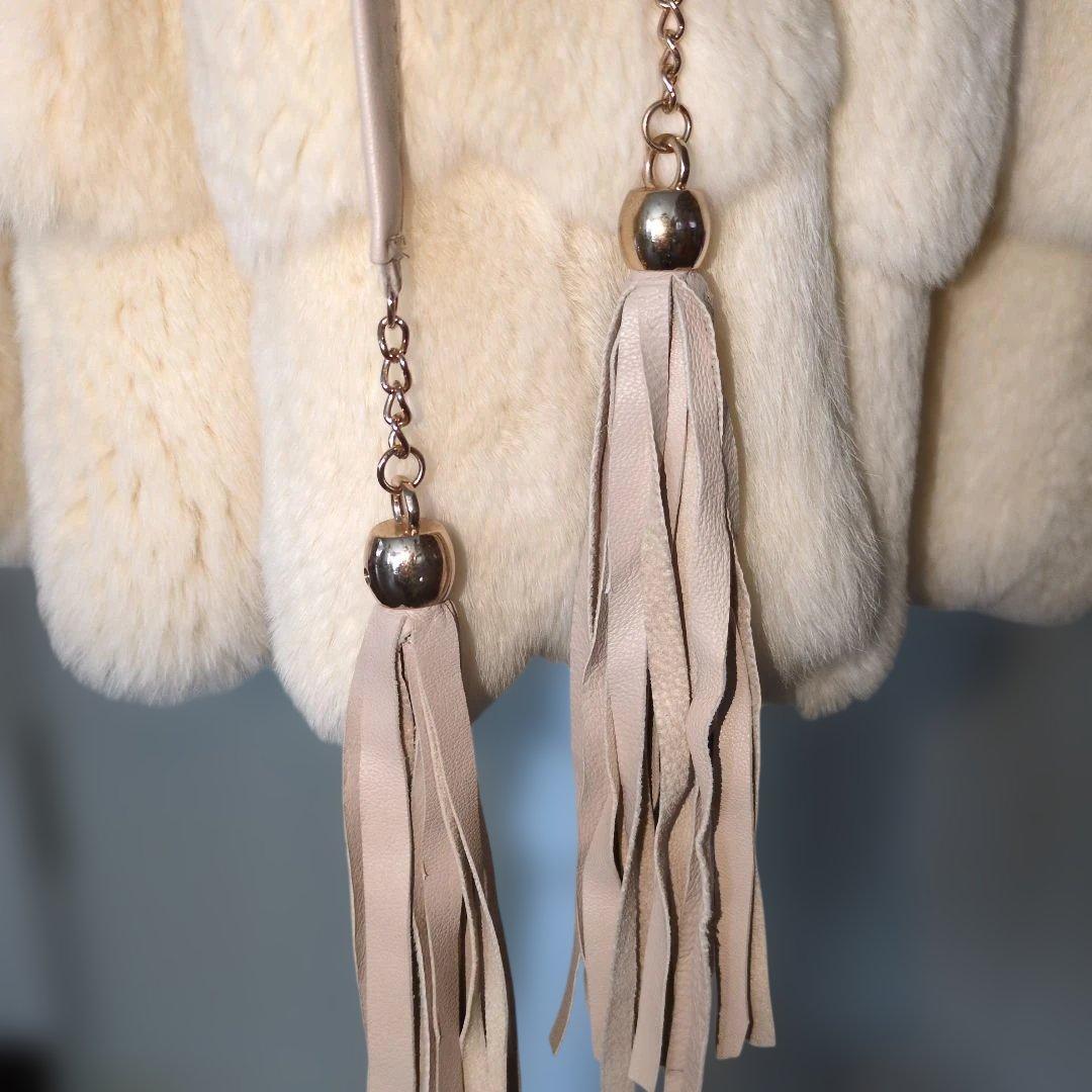 ⭕️フカフカレッキスフード付き2way毛皮コート