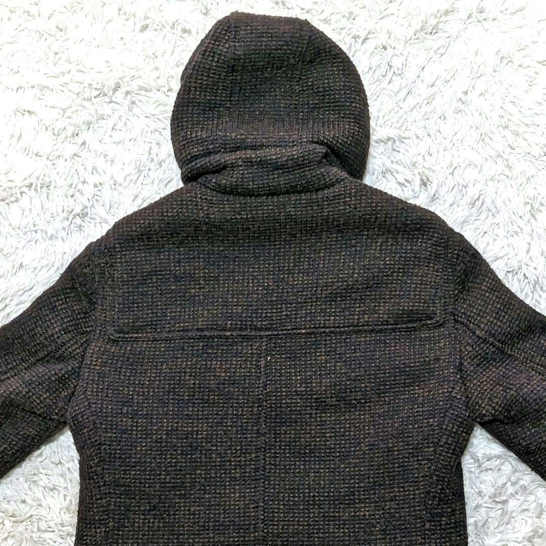 HERNO ヘルノ ダッフルコート ウール ニット ダークブラウン