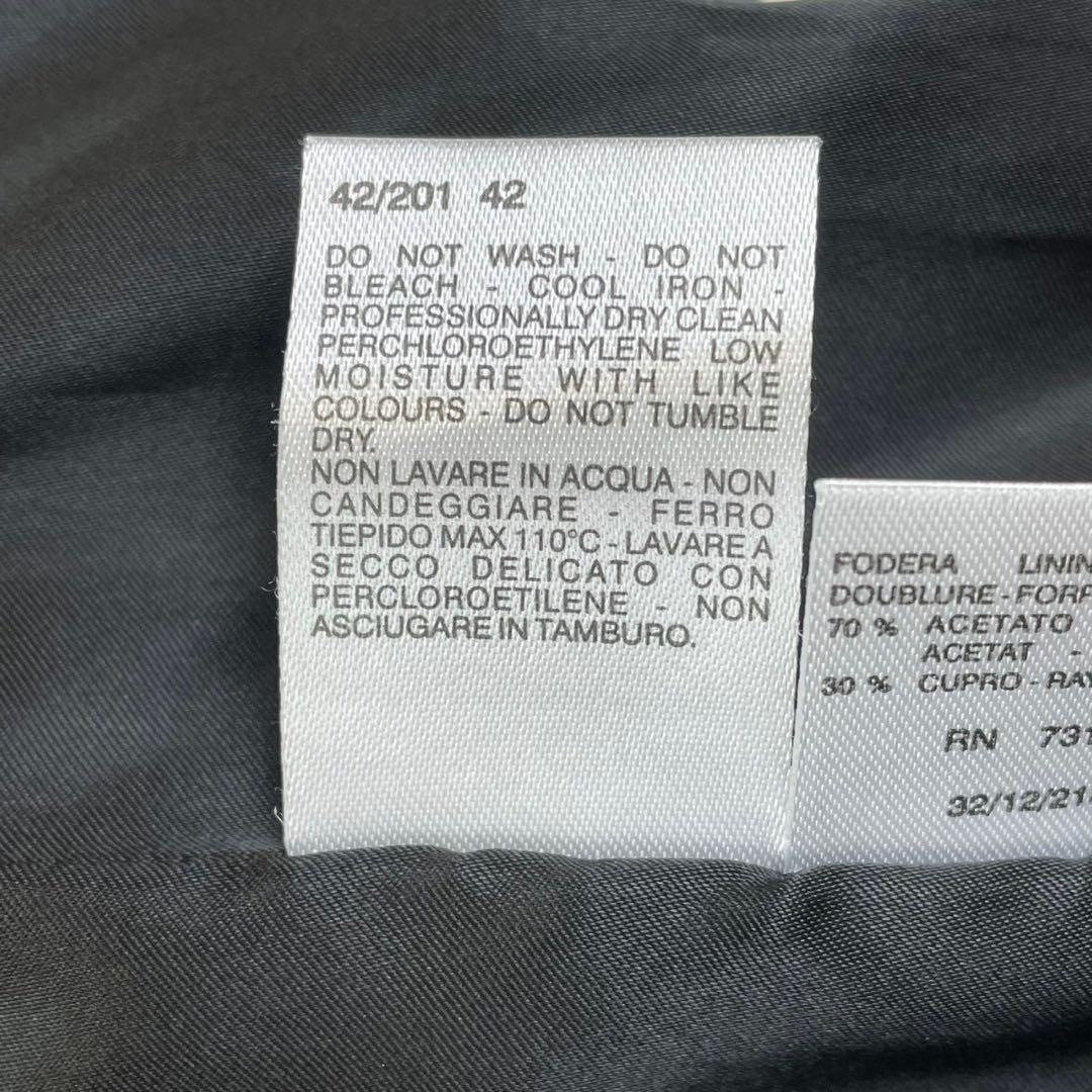 美品　マックスマーラ　ダブルチェスターコート　ロング丈　銀タグ　黒　42 XL