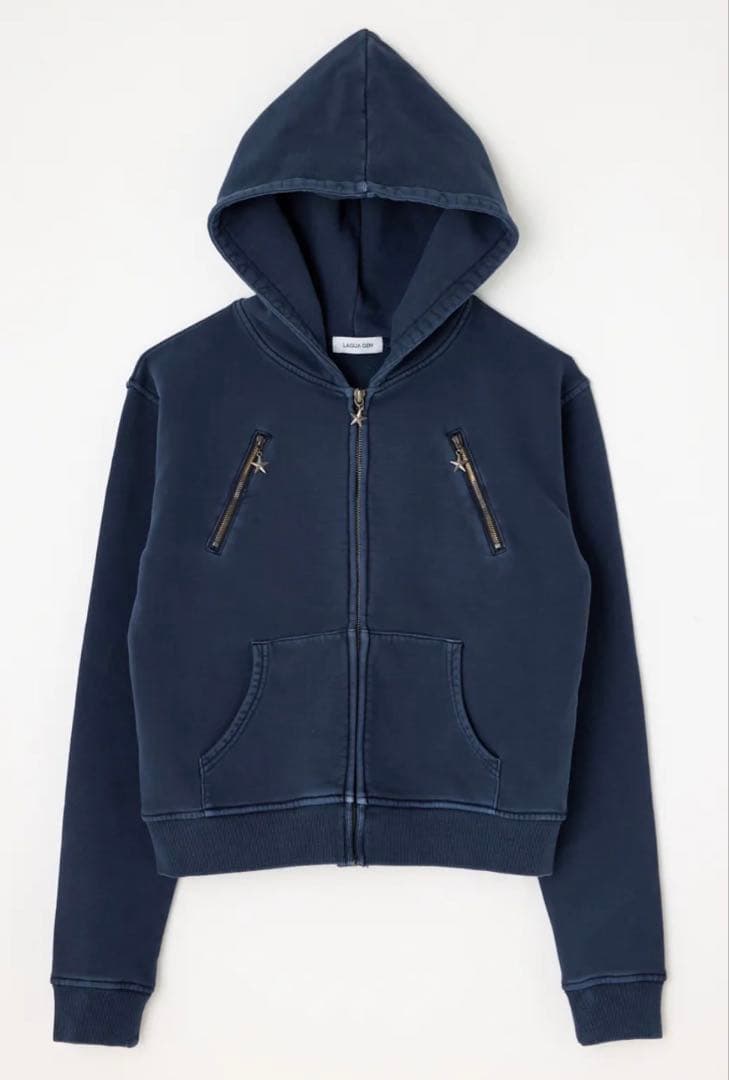 laguagem STAR CHARM ZIP パーカー ネイビー　新品未使用