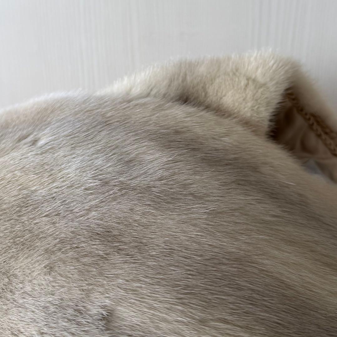 【未使用】サガミンク/バイオレットミンク/毛皮ショール/ミンクショール