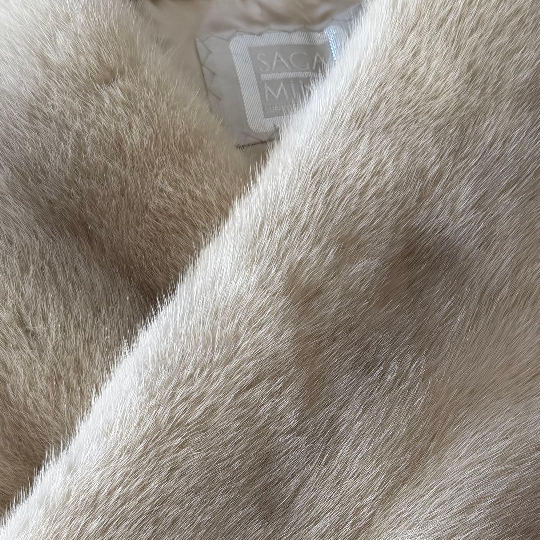 【未使用】サガミンク/バイオレットミンク/毛皮ショール/ミンクショール