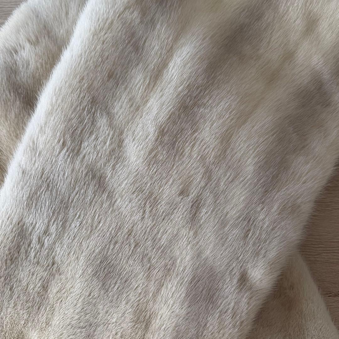 【未使用】サガミンク/バイオレットミンク/毛皮ショール/ミンクショール