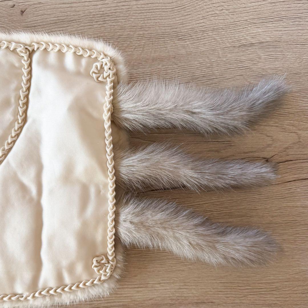 【未使用】サガミンク/バイオレットミンク/毛皮ショール/ミンクショール