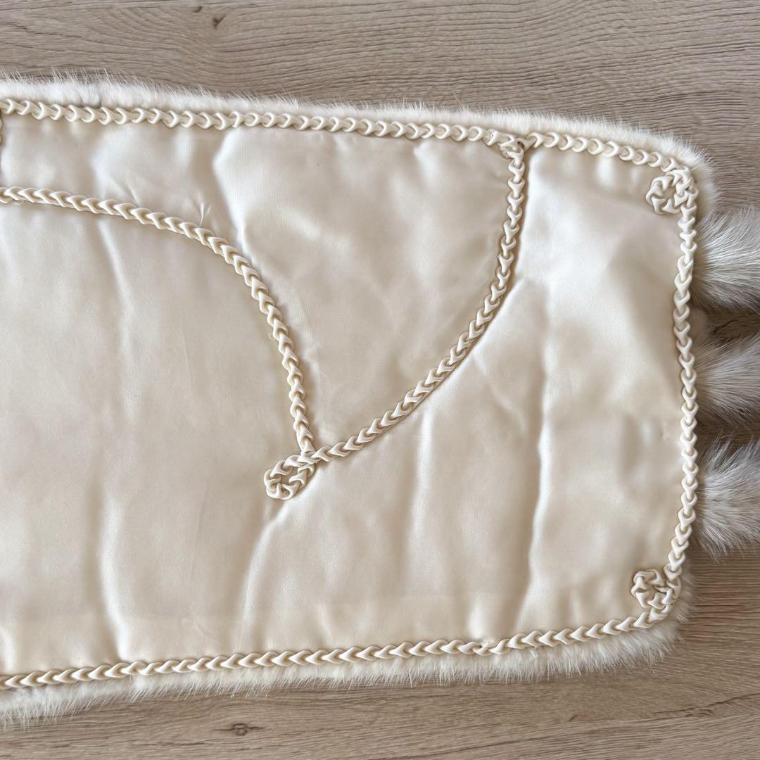 【未使用】サガミンク/バイオレットミンク/毛皮ショール/ミンクショール