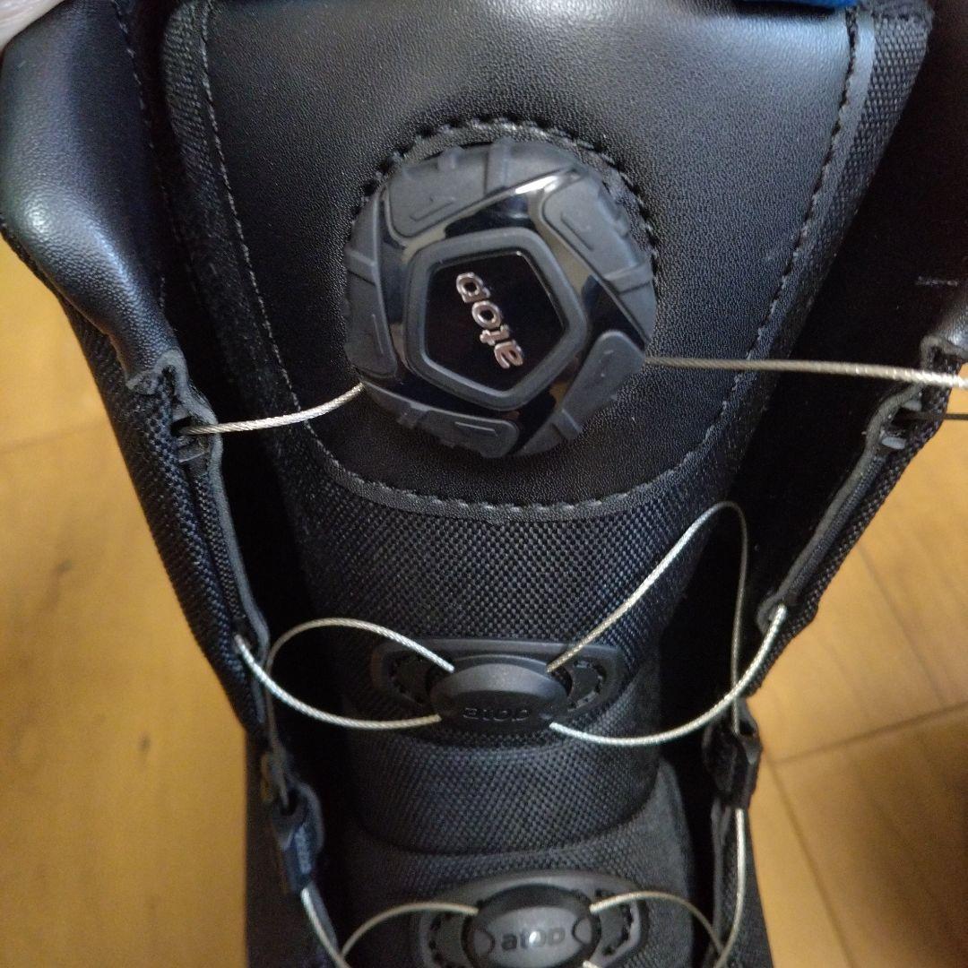 新品　DUB子ども用24cmスノーボードブーツ ブラック/ブルー