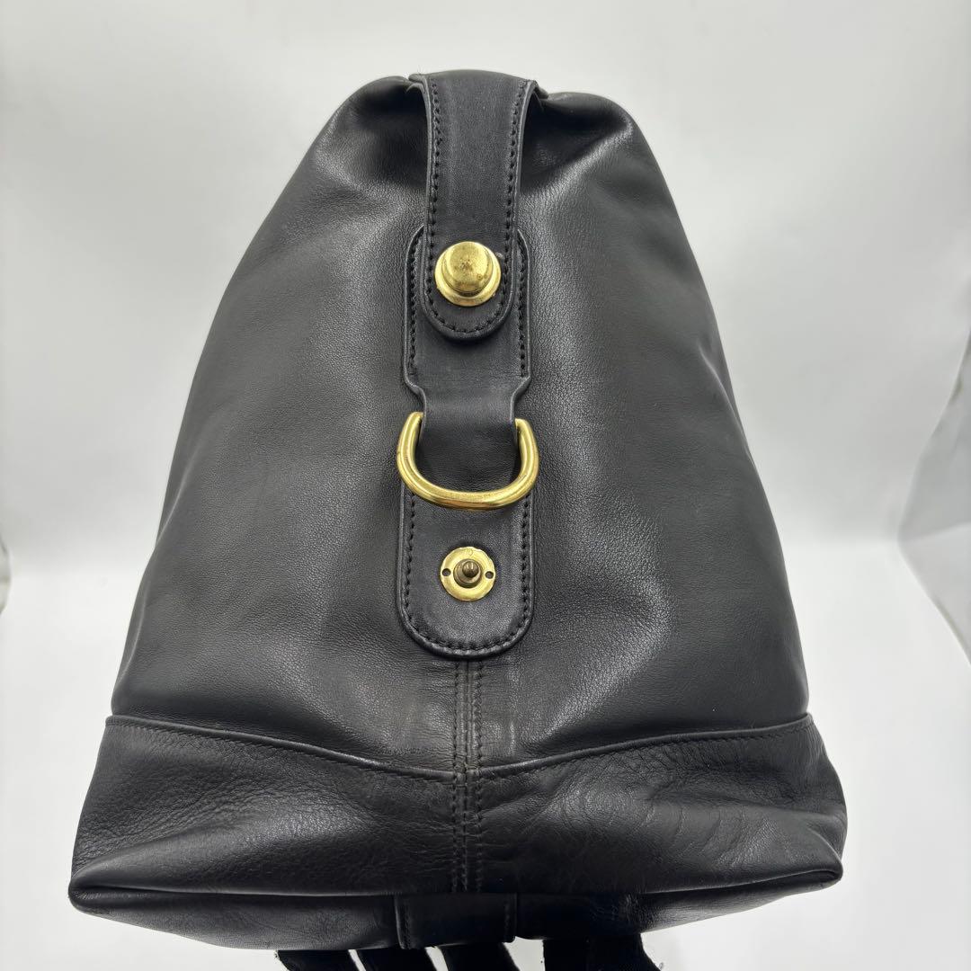 COACH オールドコーチ 305 レザー ボストンバッグ ハンドバッグ 黒