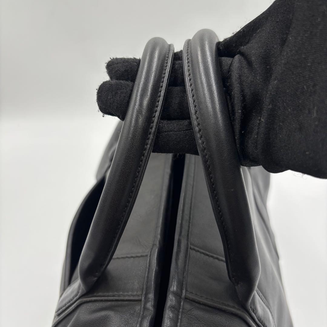 COACH オールドコーチ 305 レザー ボストンバッグ ハンドバッグ 黒