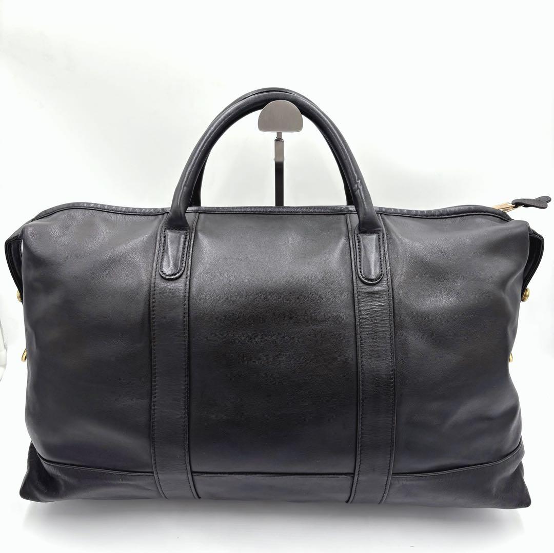 COACH オールドコーチ 305 レザー ボストンバッグ ハンドバッグ 黒