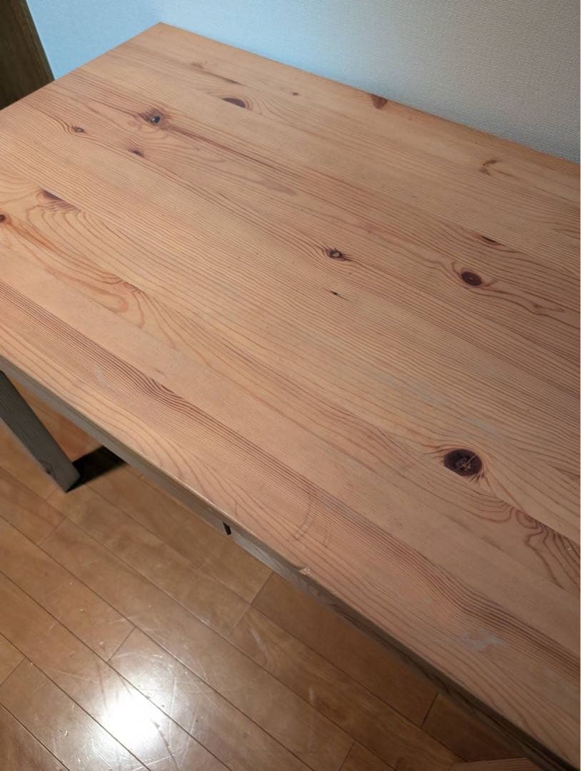 【送料込】無印良品 MUJI 木製デスク パイン材 作業机 廃盤品 テーブル