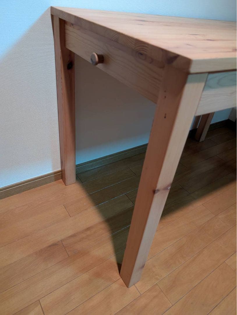 【送料込】無印良品 MUJI 木製デスク パイン材 作業机 廃盤品 テーブル