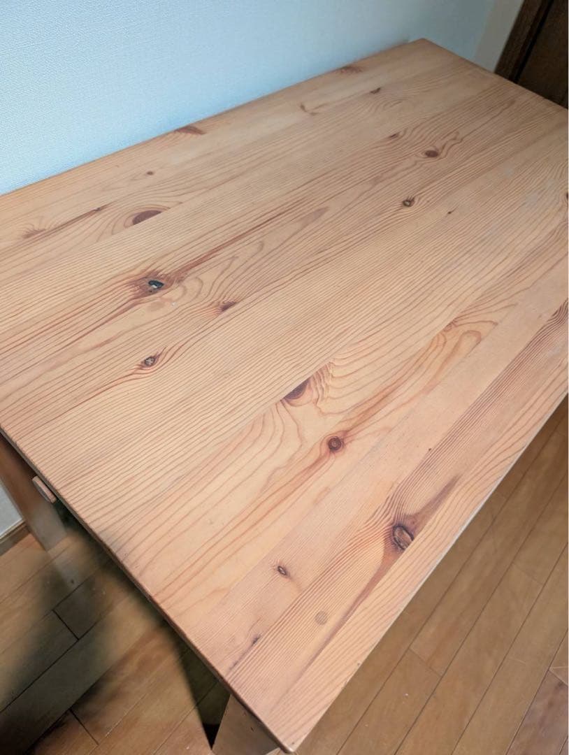 【送料込】無印良品 MUJI 木製デスク パイン材 作業机 廃盤品 テーブル