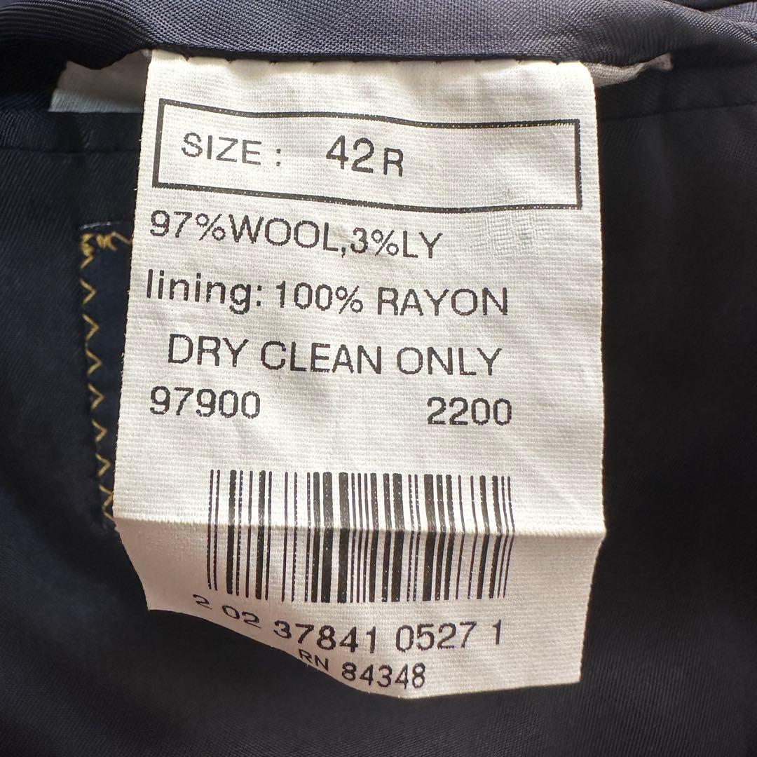 ゆ*ん様 42(XL) 大きいサイズ‼️　ダブル　ブルックスブラザーズ　紺ブレザ