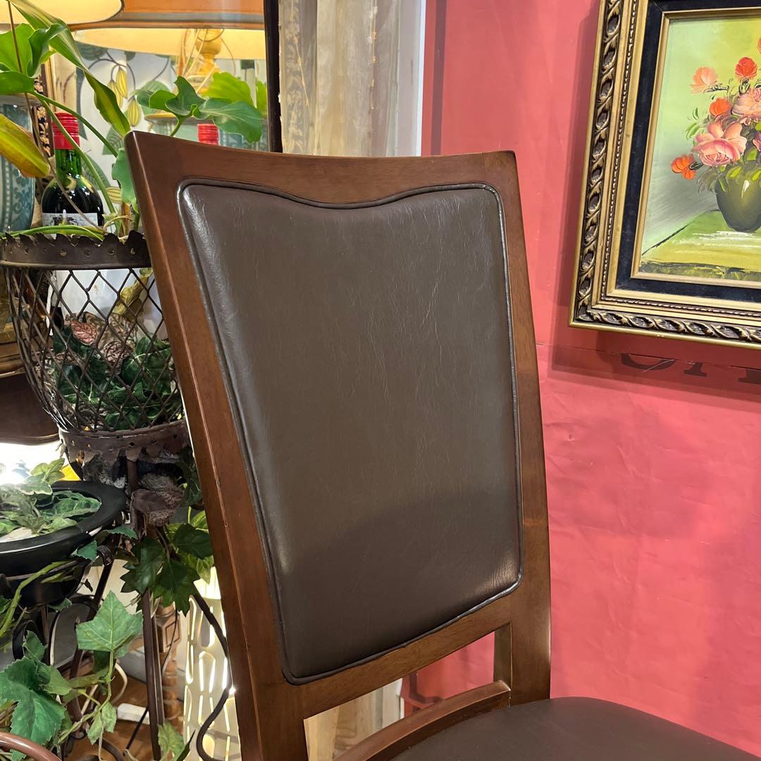 Sale ３６０度回転　無垢　ハイバックラウンドチェア