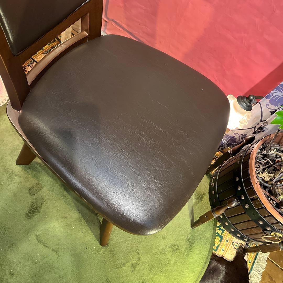 Sale ３６０度回転　無垢　ハイバックラウンドチェア