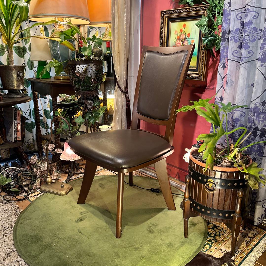 Sale ３６０度回転　無垢　ハイバックラウンドチェア