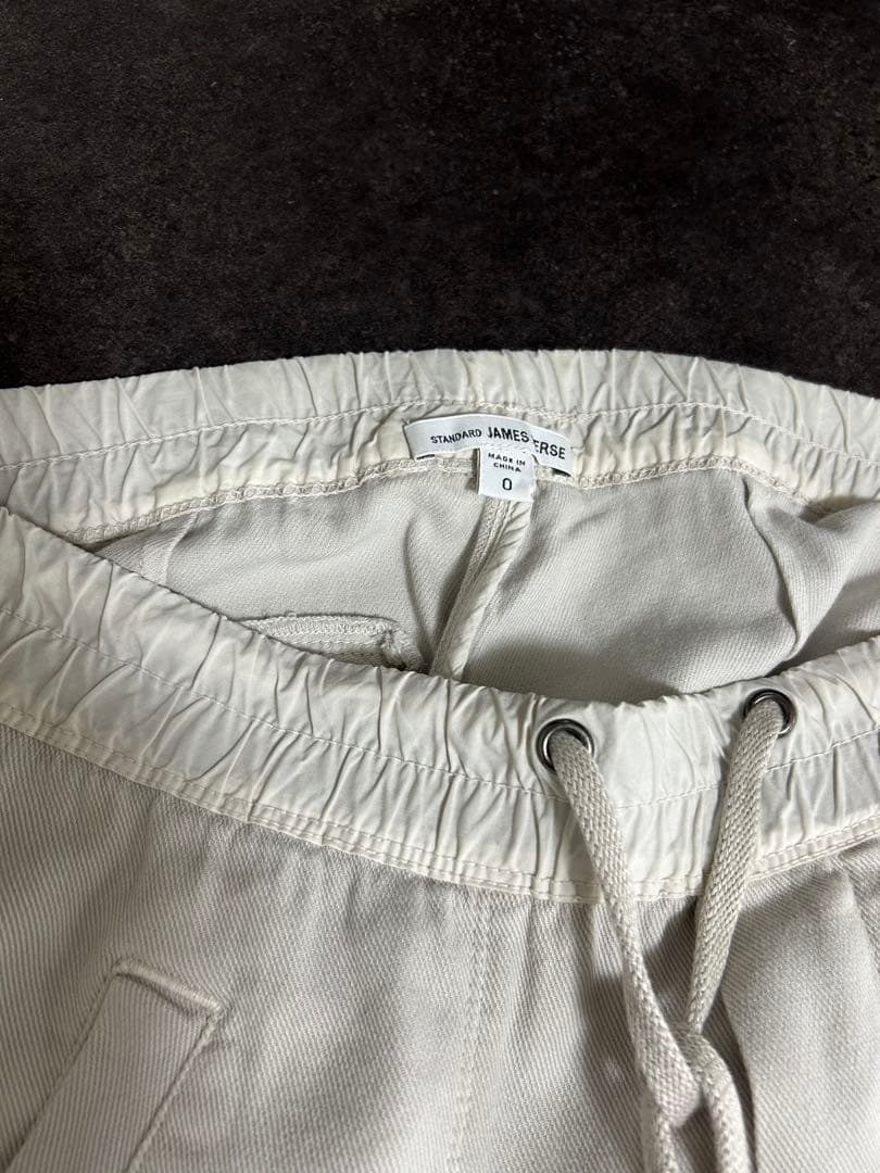 james perseジェームスパースソフトドレープパンツライトグレー