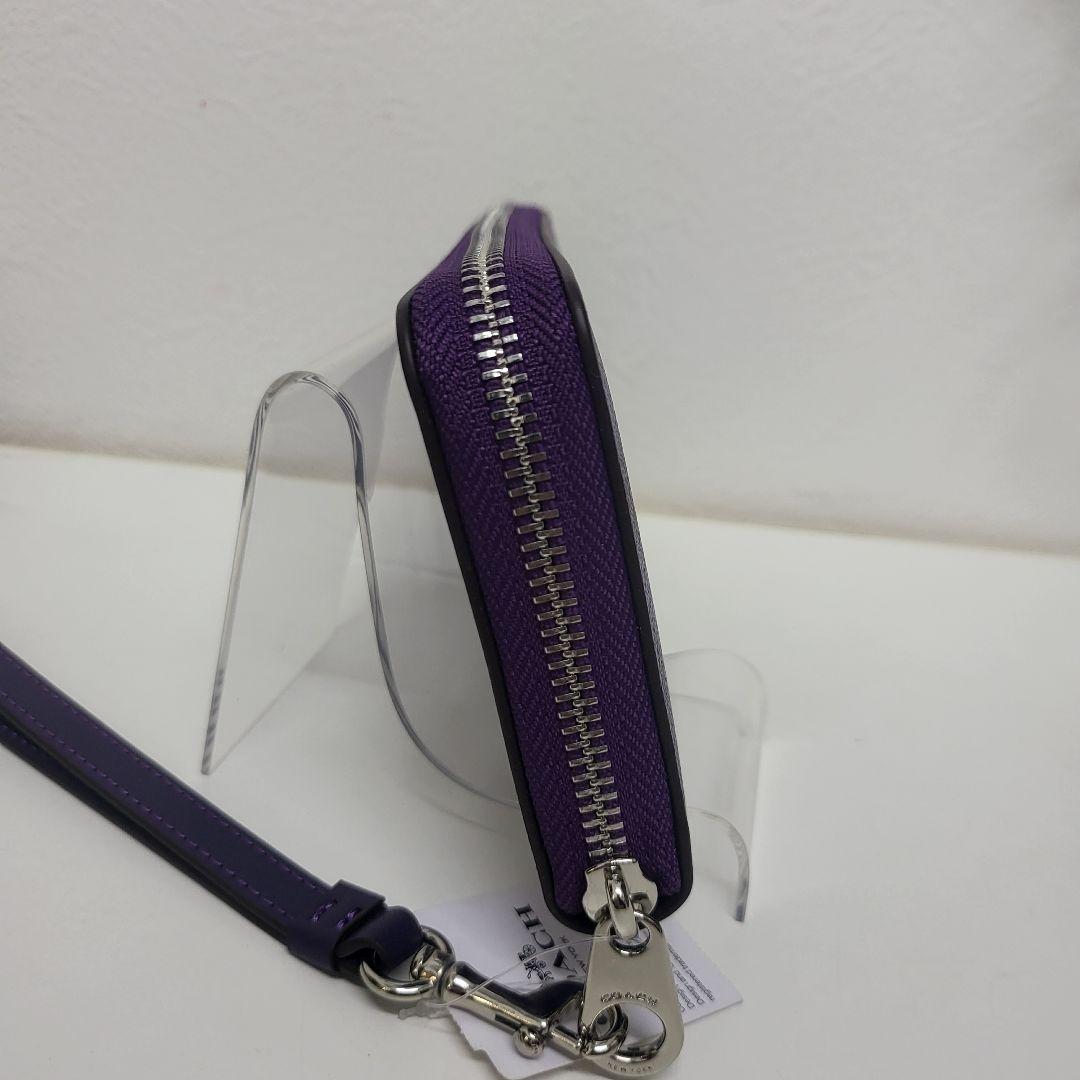 R*様 新品✨️COACH コーチ 長財布 シグネチャー パープル