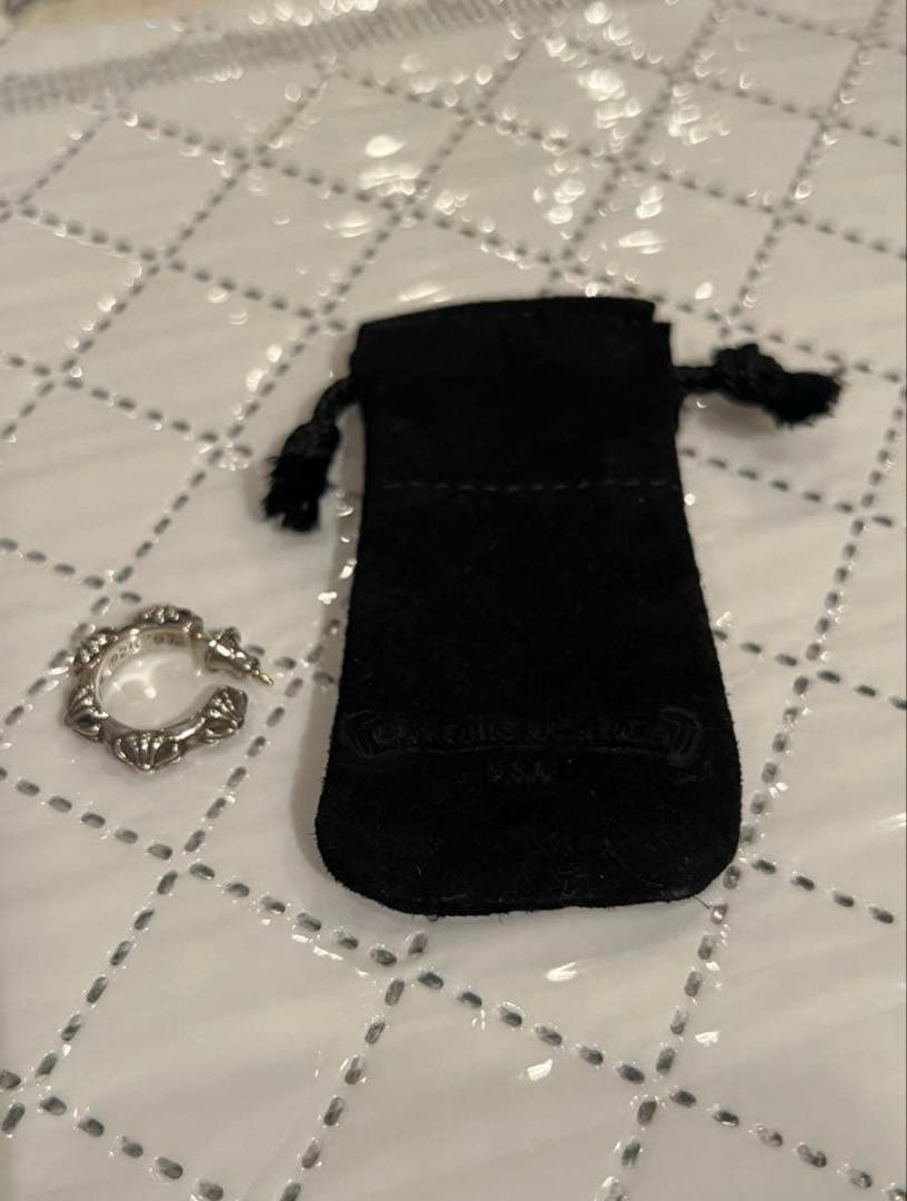 クロムハーツ フープピアス 美品 ポーチ付き
