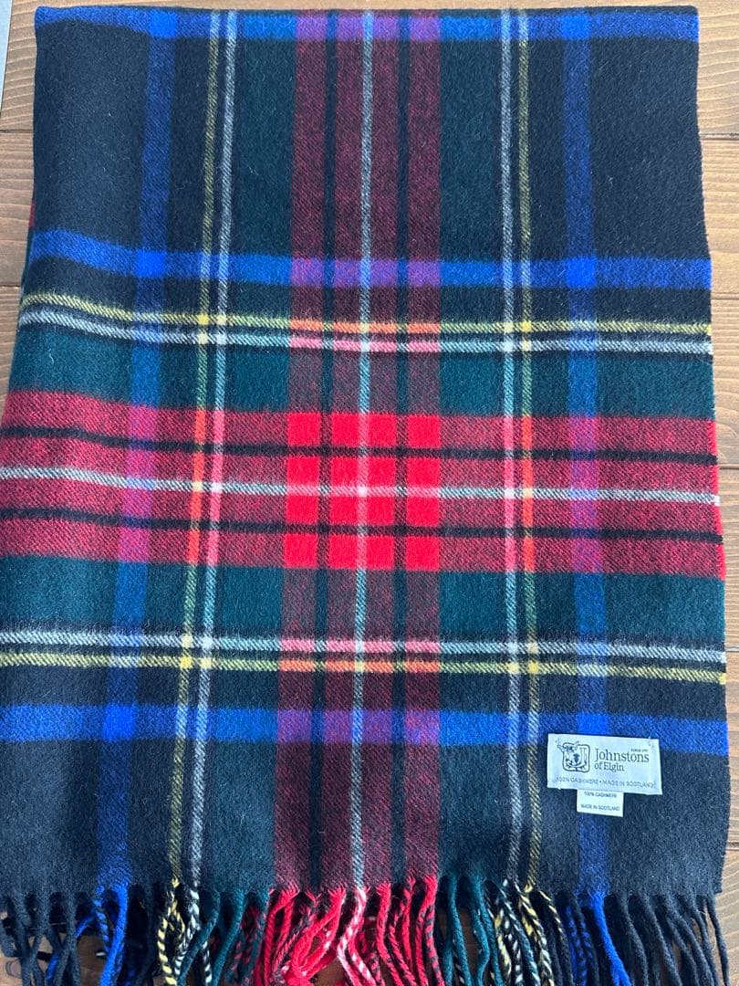 ジョンストンズ カシミヤ 大判 ストールJOHNSTONS OF ELGIN