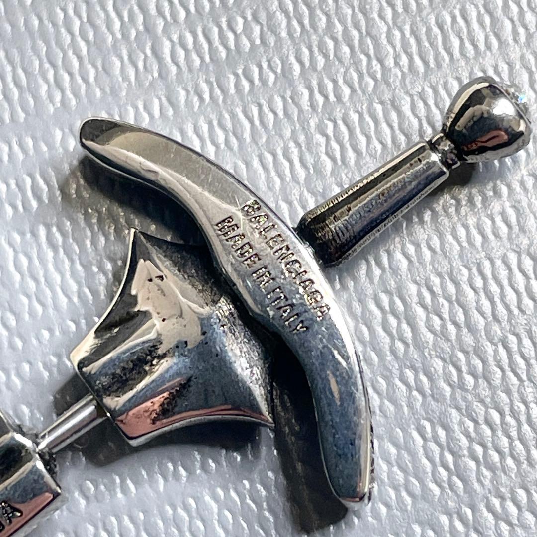 【美品】BALENCIAGA 24SS GOTH SWORD シルバー ピアス