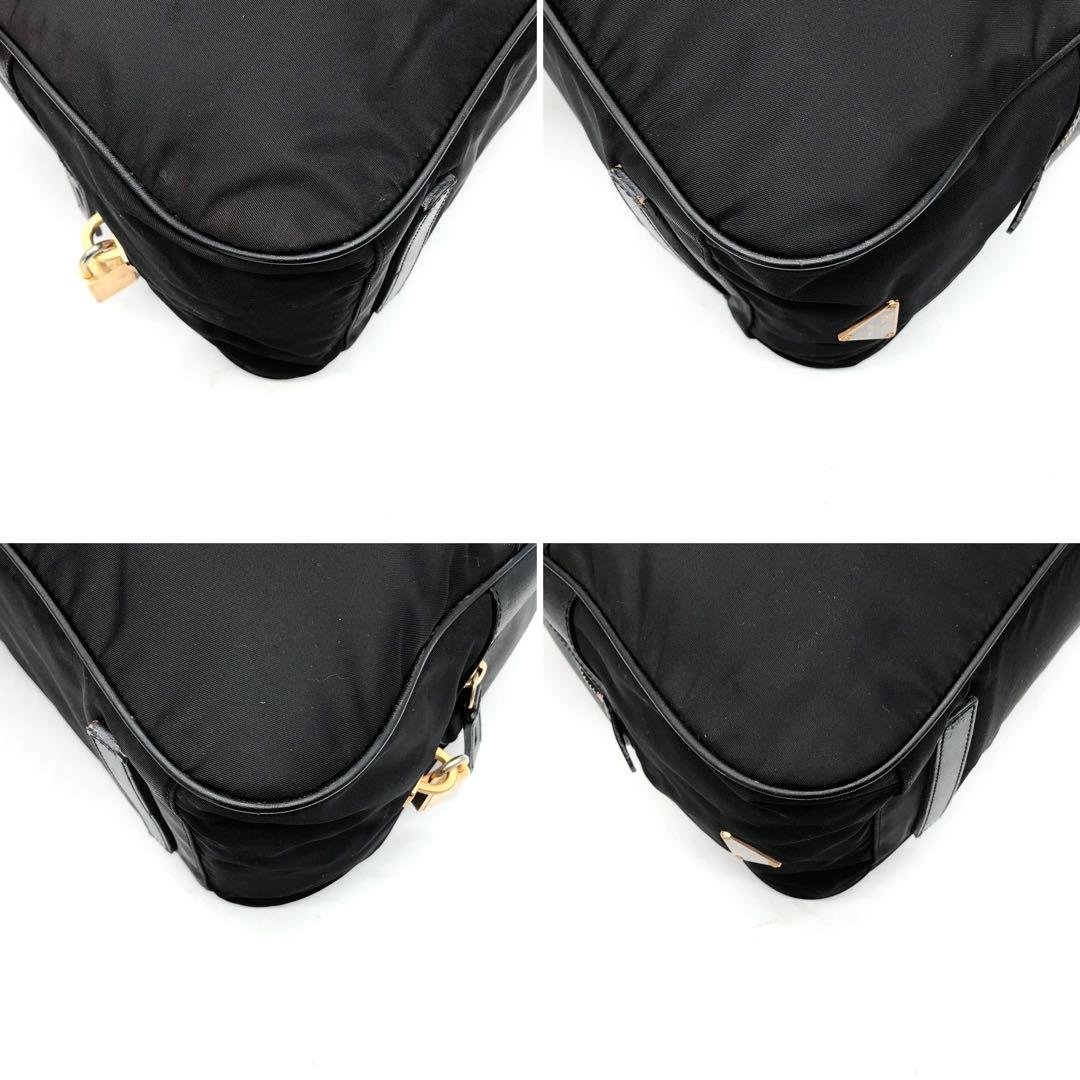 ✨美品✨プラダ ボーリングバッグ 三角ロゴ カデナ ナイロン レザー 切り替え