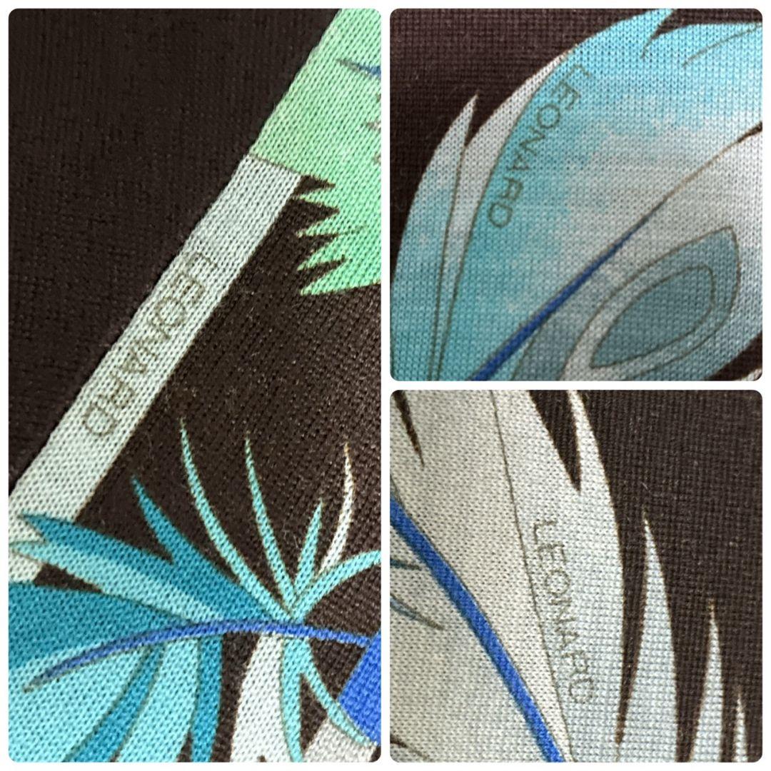 【美品】LEONARD SPORT レオナール チュニック タートル 茶色 40