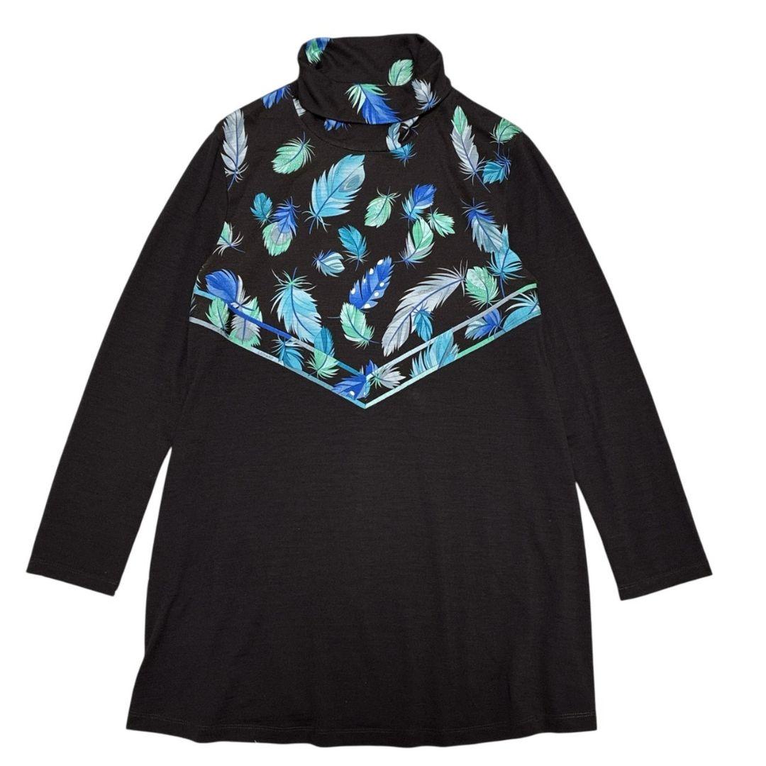 【美品】LEONARD SPORT レオナール チュニック タートル 茶色 40