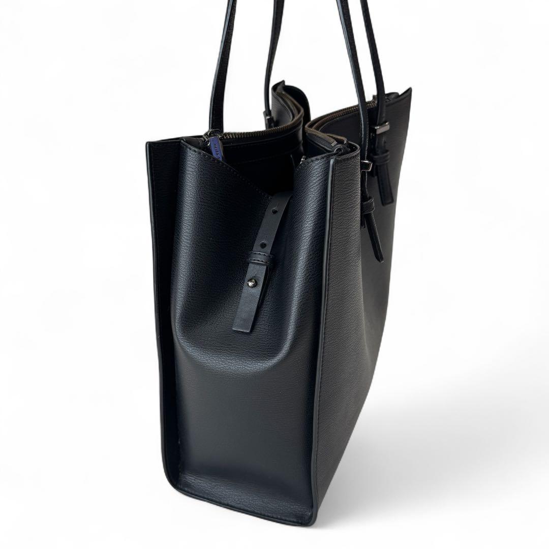 【美品】CHARLES & KEITH✨ブラック ビジネス バッグ トート A4