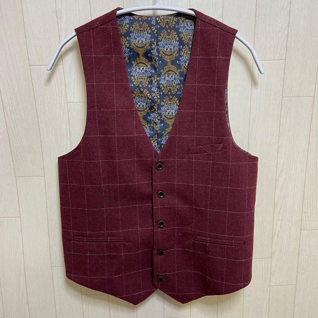 SLATL&DEAN パンツセットアップ ベスト付き スーツ