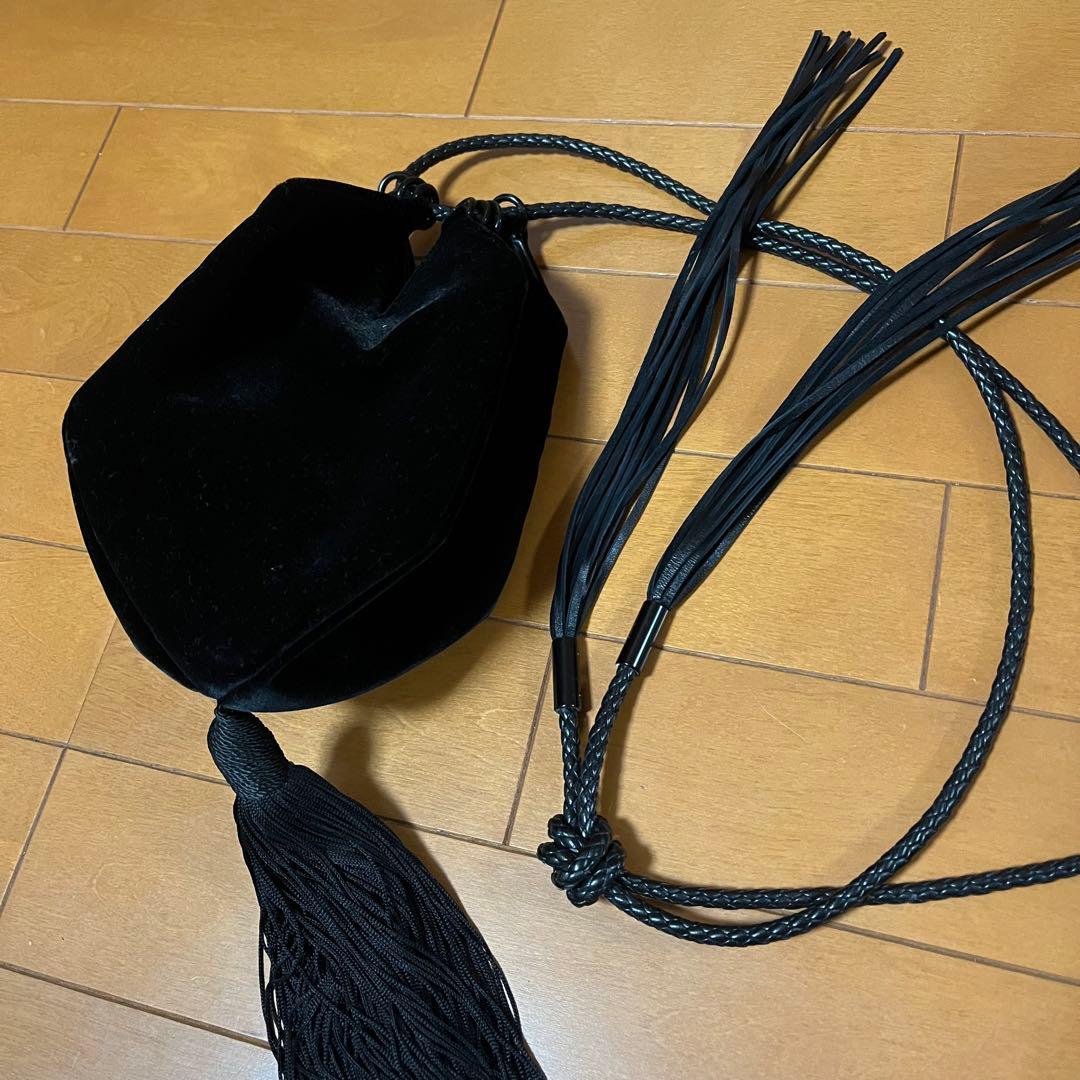 YSL サンローラン 巾着 ベロア