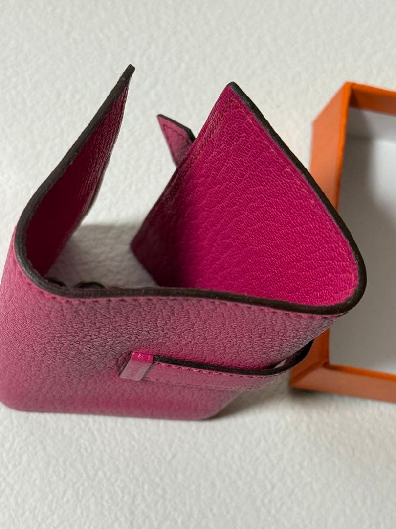 ビンテージ　美品！　エルメス　べアン　キーケース　4連　ピンク系