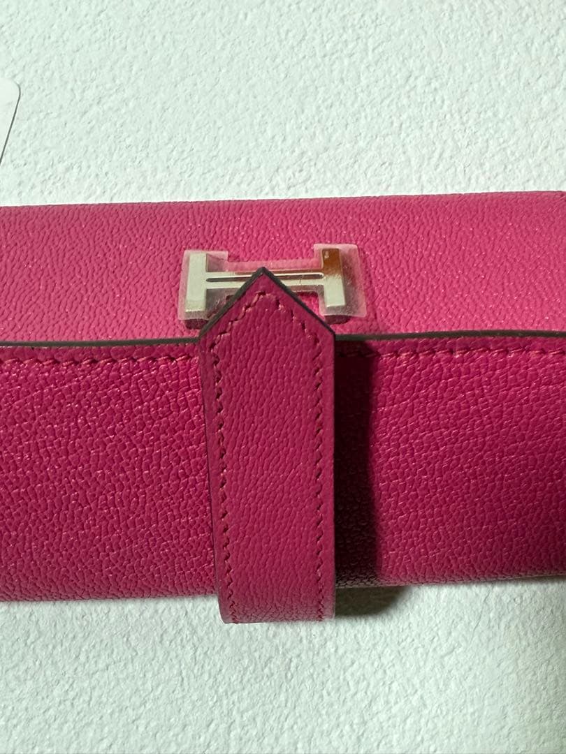 ビンテージ　美品！　エルメス　べアン　キーケース　4連　ピンク系