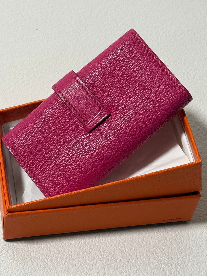 ビンテージ　美品！　エルメス　べアン　キーケース　4連　ピンク系