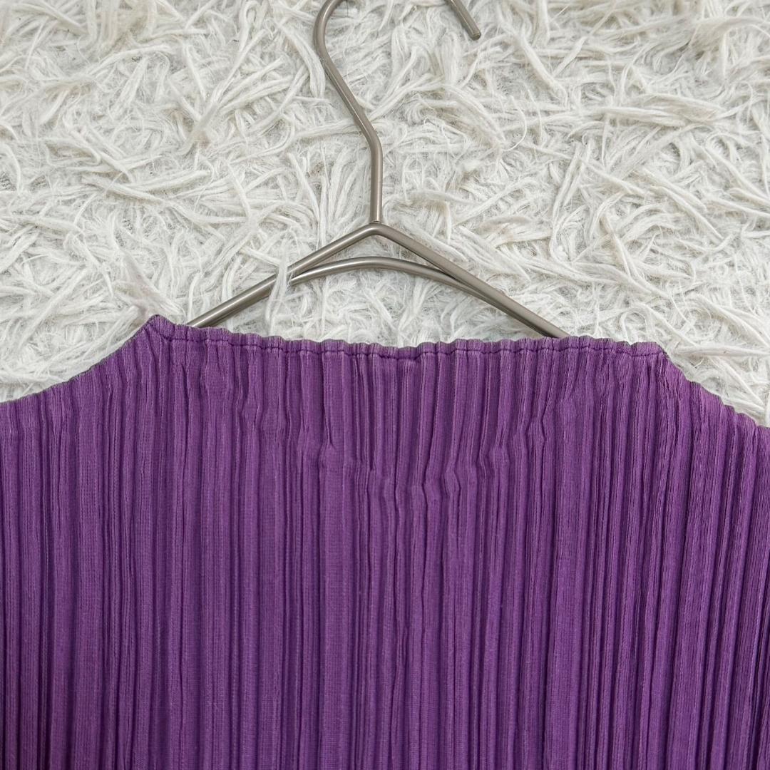 17196✨PLEATS PLEASE カットソー L 3 パープル プリーツ