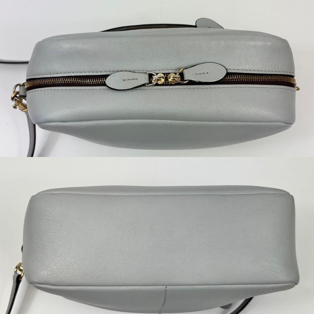 J&M DAVIDSON カメラバッグ ギャビー ゴールド金具 ライトブルー