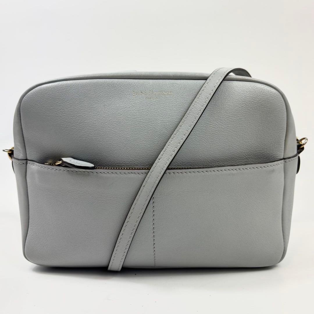 J&M DAVIDSON カメラバッグ ギャビー ゴールド金具 ライトブルー